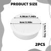 2PCS Desk Cable Hole White Desk Grommet 60mm Inner Diameter Plastic Cable Desks Cables Grommet Cord Grommets Cables Tidies for Home and Office Table Surface Port Hole Covers view 2