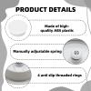 2PCS Desk Cable Hole White Desk Grommet 60mm Inner Diameter Plastic Cable Desks Cables Grommet Cord Grommets Cables Tidies for Home and Office Table Surface Port Hole Covers view 3