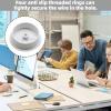 2PCS Desk Cable Hole White Desk Grommet 60mm Inner Diameter Plastic Cable Desks Cables Grommet Cord Grommets Cables Tidies for Home and Office Table Surface Port Hole Covers view 4