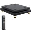 2Tier Subwoofer Isolation Stand with Copper Shock Absorbing Feet and Rubber Pads,Wood Speaker Isolation Feet Platform for Floor Home Theater(30x35cm) view 1