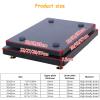 2Tier Subwoofer Isolation Stand with Copper Shock Absorbing Feet and Rubber Pads,Wood Speaker Isolation Feet Platform for Floor Home Theater(30x35cm) view 3