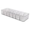 2-Pack Clear Stackable Cable Management Box,7 Compartments Cord Organizer with 20 Wire Ties | Acrylic Electronics Desk Organizer for Home Office view 4