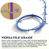 25 Pcs 3 Inch Distribution Rings Aluminum D Ring for Sorting Out Electric Cables, Cable Management, for Commercial and Residential Use, Silver, with A Pair of Gloves view 3