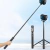 Bewinner for Osmo Pocket 3 Tripod, Extendable Action Camera Selfie Stick with 1/4" Screw, Compact Handheld Table Desk Stand for Pocket 3 X5 X4 X3, 12.2 to 63in Lightweight Travel Tripod view 2