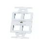 KS106S4-88 4-Port Keystone 106-Type Frame, Cloud White