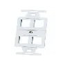 KS106S4-88 4-Port Keystone 106-Type Frame, Cloud White
