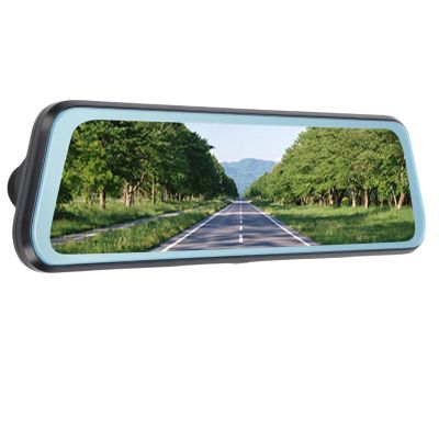 Bewinner 1080P Front and Rear View Mirror Camera, 9.66 Inch Mirror Dash Camera with Dual Lens, Dual Lens Backup Cam for Car, Support Loop Recording Motion Detection