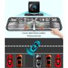 Bewinner 1080P Front and Rear View Mirror Camera, 9.66 Inch Mirror Dash Camera with Dual Lens, Dual Lens Backup Cam for Car, Support Loop Recording Motion Detection view 3