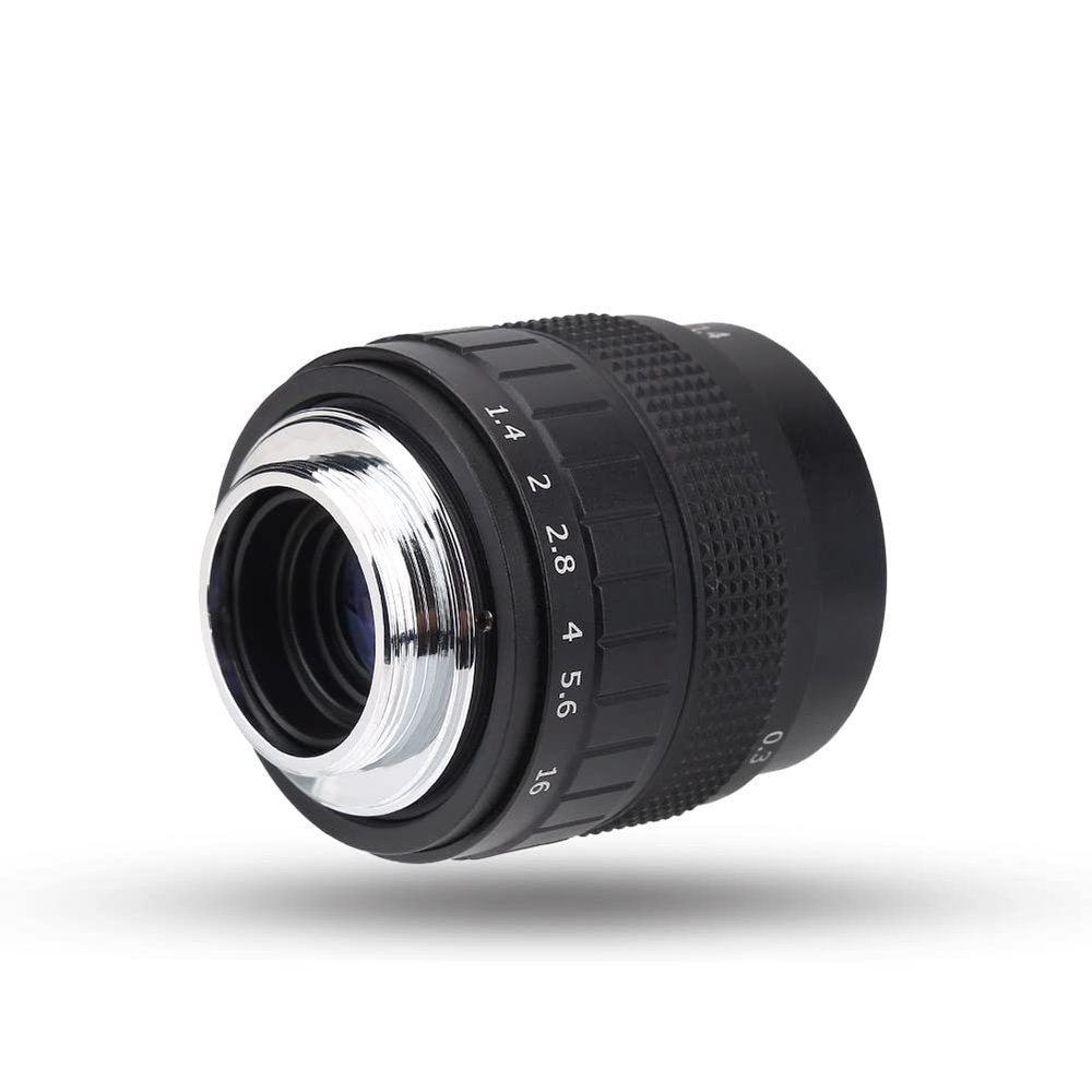 Yoidesu 50mm f/1.4 CCTV Lens Photography Camera Lens Macro Len for C Mount Cameras with Manual Focus Wide Aperture Metal Construction