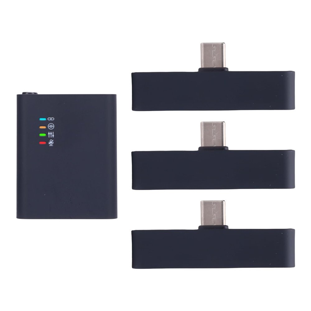 Matybobe Wireless Lavalier Microphone System Lightweight Noise Reduction Plug and Play Professional Mic for Live Broadcasts Cameras