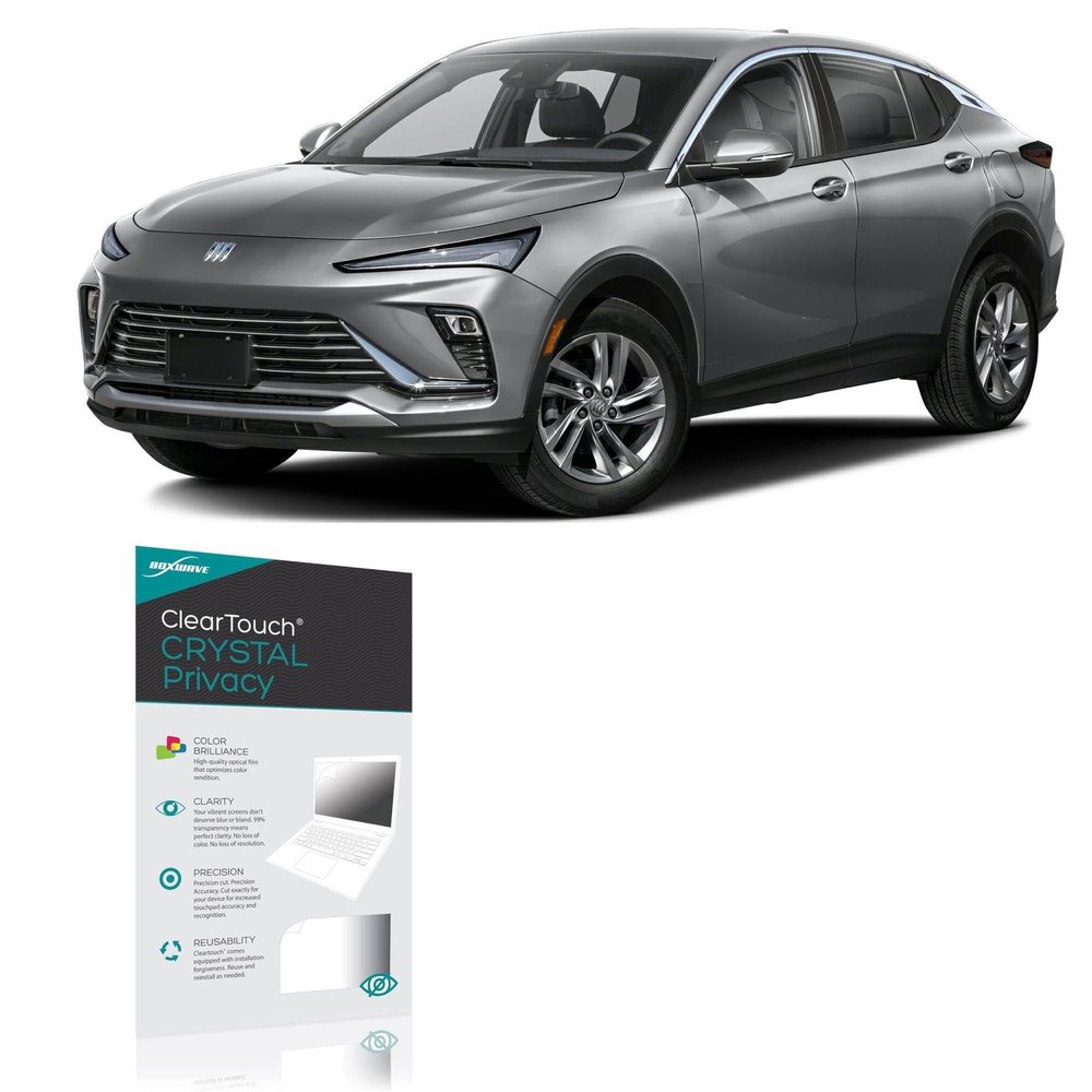 BoxWave Screen Protector Compatible With Buick 2026 Envista Instrument Display (8 in) - ClearTouch Crystal Privacy (2-Pack), Privacy Screen Protector Flexible Film Clear