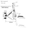 Adjustable Screen Arm White Single Arm Single Screen with Engineered Tray Wall Mount Monitor Stand for 15-27 Inch Screens Easy Install view 2