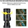 10-300x40 Portable High Power Zoom with Night Vision BAK4 Prism FMC Lens Monocular with Smartphone Adapter and Tripod Bird view 2