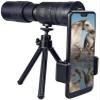 10-300x40 Portable High Power Zoom with Night Vision BAK4 Prism FMC Lens Monocular with Smartphone Adapter and Tripod Bird view 3
