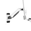 Adjustable Screen Arm Wall Mounted Single Arm Dual Monitor Bracket for Screen 15-27 Inches with Keyboard and Mouse Tray Easy Install view 3
