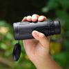 10x42 High Power Compact with Night Vision Portable Waterproof BAK4 Prism FMC Lens Monocular Bird Watching view 3