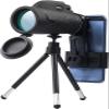 80X100 High Power HD Monocular + Smartphone Holder & Tripod Waterproof Monocular with for Bird Watching Camping Hiking Traveling view 1