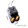 30x60 Compact Mini Binoculars Powerful Folding Telescope with Cleaning Cloth and Carrying Bag Lightweight and Small Binoculars for Adult Kids Zoom and Astronomy view 2