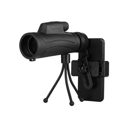 , 10X40 High Power for Smartphone, Night Vision Zoom Monocular with Bak4 Prism Telescope