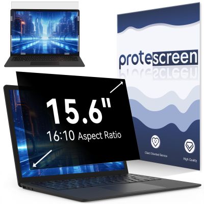 15.6 Inch Laptop Privacy Screen Compatible with HP/Dell/Acer/Samsung/Asus/Lenovo/Toshiba,16:10 Aspect Removable Anti Glare Blue Light Filter Protector, 15.6in Laptop Privacy Screen Shield