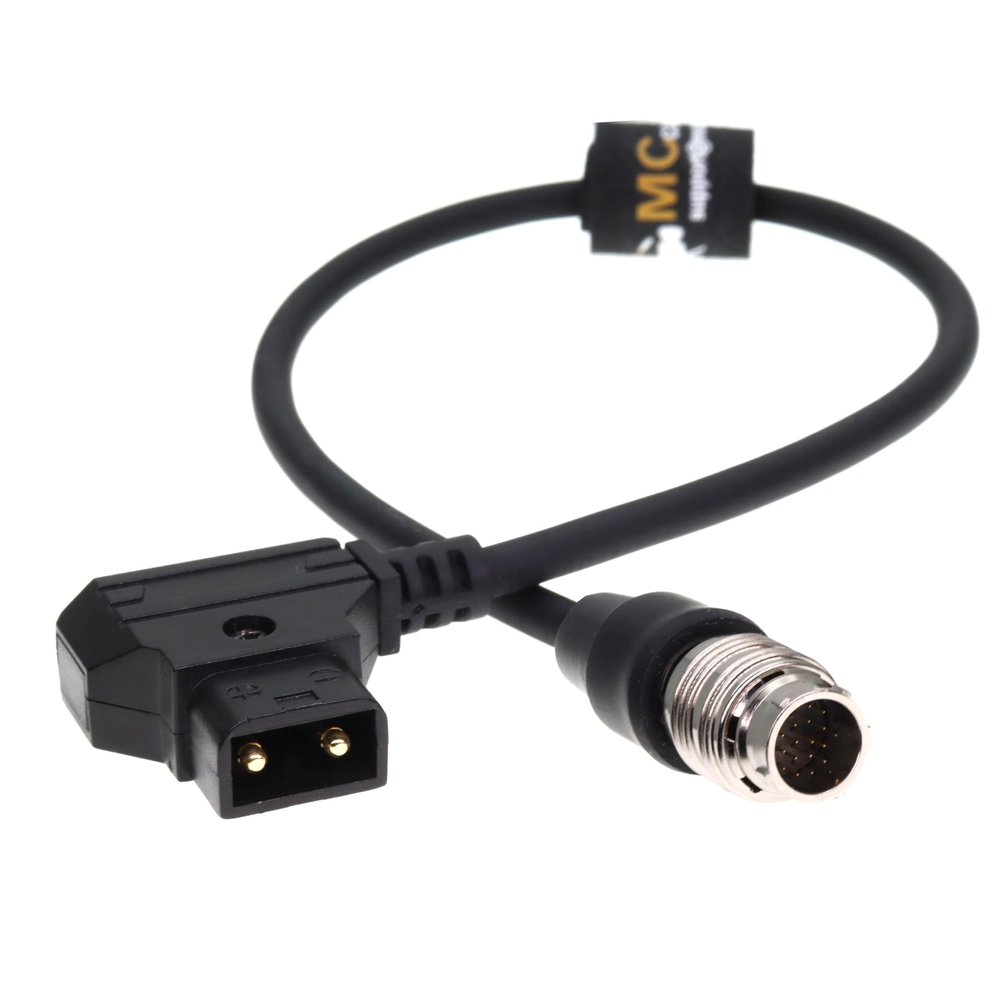 D TAP to Hirose 20-Pin Power Cable for Fujinon Cabrio Lens Servo Motor 30cm