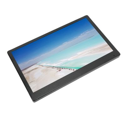 Pongnas Mini Monitor HD Stainless Steel High Resolution LCD Screen Adjustable for Computer AC Applicable for CCTV Monitor