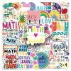 100 Pcs Math Stickers, Vinyl Waterproof Math Stickers for Water Bottles, Laptop, Notebook, Scrapbook, Luggage, Cell Phone, Helmet, Party Favors view 1