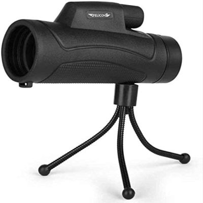, 10X40 High Power Hd Monocular with Smartphone Holder and Tripod -Waterproof Monocular with Durable and Clear Fmc Prism for Birds