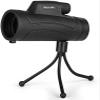 , 10X40 High Power Hd Monocular with Smartphone Holder and Tripod -Waterproof Monocular with Durable and Clear Fmc Prism for Birds view 1