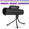, 10X40 High Power Hd Monocular with Smartphone Holder and Tripod -Waterproof Monocular with Durable and Clear Fmc Prism for Birds view 2
