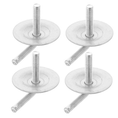 POPETPOP 4pcs Pedestal Fan Base Screws Heavy Duty Iron Stand Fan Chassis Replacement Parts Easy to Install and Carry