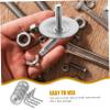 POPETPOP 4pcs Pedestal Fan Base Screws Heavy Duty Iron Stand Fan Chassis Replacement Parts Easy to Install and Carry view 3