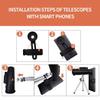 , 40x60 High Definition,10x Magnification Zoom Lens Telescope High Definition with Long-Lasting and Clear BAK9 Prism with Smartphone Holder & Tripod view 4