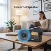 TOMASHI Portable AM FM Radio with Automatic Tuning System, Rechargeable Transistor Radio with LCD Display, MP3 Player, USB Charging view 4