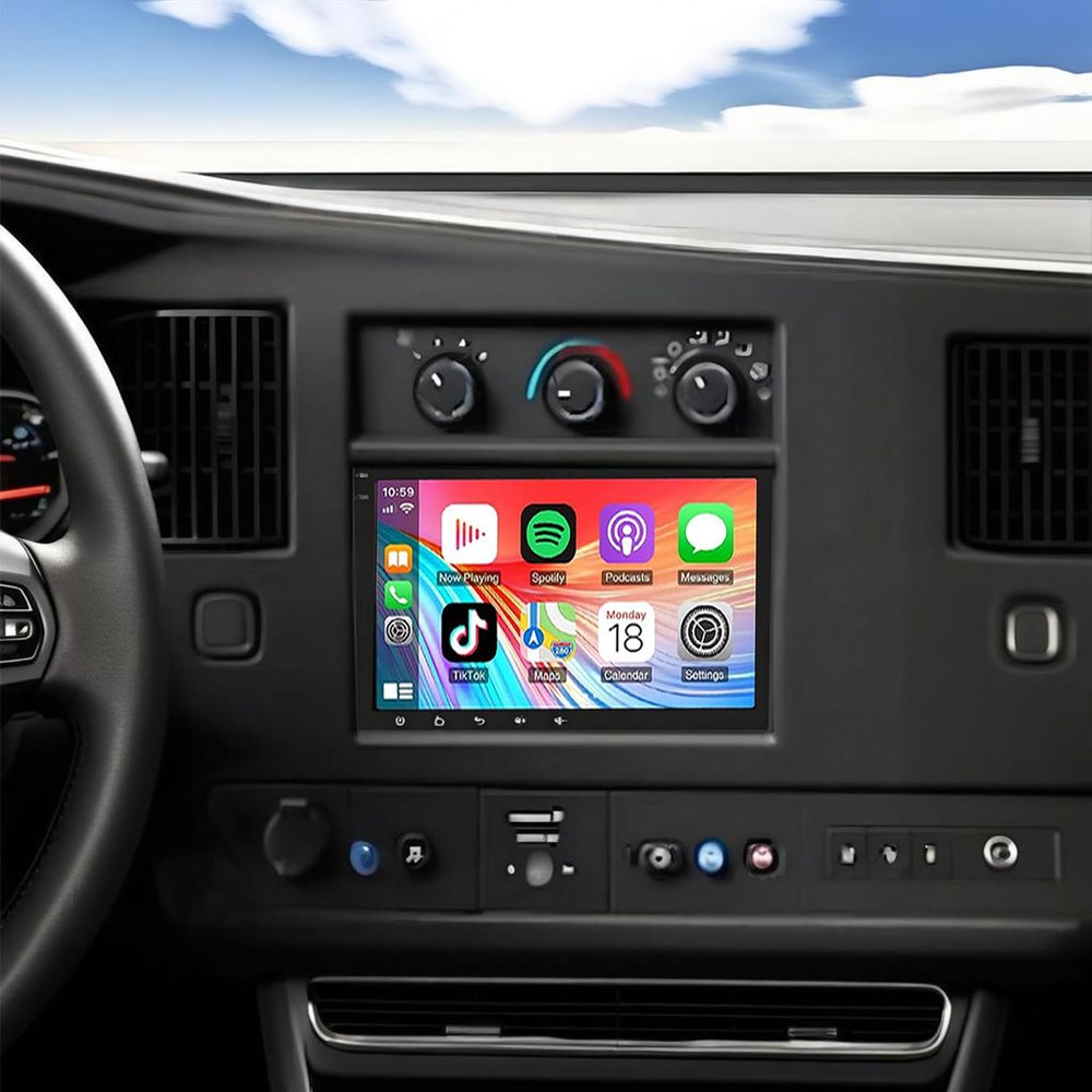 Android 14 Car Radio for Chevy Express 1500/2500/3500 2008-2011 Wireless Carplay & Android Auto 8 Inch IPS Touch Screen for Express Car Stereo BT FM in Dash GPS WiFi SWC-2+32G