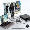 HDMI 2.1 Switch, 8K@60Hz HDMI Switcher Splitter 3 in 1 Out, 4K@120Hz Support HDCP 2.3, VRR & ALLM, Dolby Vision & Atmos, High-Speed 48Gbps for PS5, B-0-X, TV, DVD Player view 4