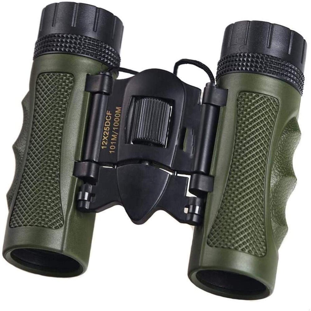 Telescope High Power Binoculars Folding Telescope 12X25 Mini Outdoor Porfessional Optics Binoculars for Indoor/Outdoor