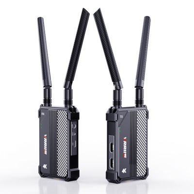 Wireless HDMI Transmitter and Receiver,1150ft Los Range,4K UHD Wireless Video Transmission System with 0.1S Latency, for Streaming from DSLR/PC/Laptop to TV/Monitor (WL095P TX+RX)
