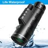 , 40X60 Monocular with Smartphone Holder & Tripod Waterproof Zoom Telescope High Performance Monocular for Bird Watching Camping view 4