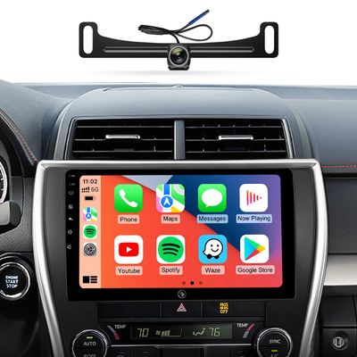 10.2" Car Stereo Radio for Toyota Camry 2015 2016 2017 - Wireless CarPlay Android Auto | 5G WiFi GPS Navigation | IPS HD Touchscreen | Bluetooth/FM/SWC | Plug & Play with 1080P Backup Camera