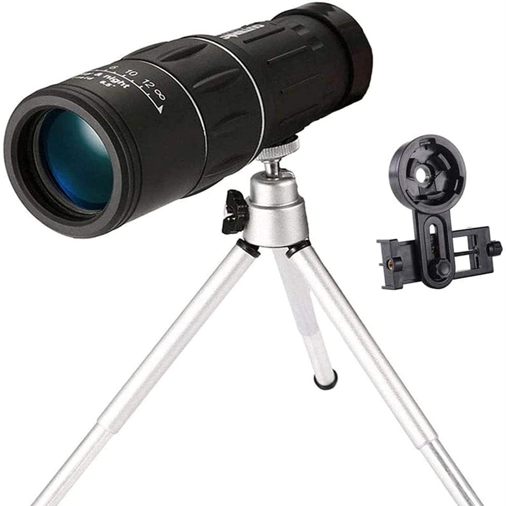 Monocular Compact with Life Waterproof BAK4 Prism FMC Lens Monocular with and High Power Telescope 16x52