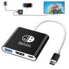 Docking Station for Switch/OLED/Steam Deck/ROG Ally/Legion GO/ROG Xbox Ally X/Laptop/Phone, Portable TV Dock with 4K@60Hz HDMI, 100W PD, USB 3.0 Port, Not for Switch 2(Black) view 1