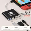 Docking Station for Switch/OLED/Steam Deck/ROG Ally/Legion GO/ROG Xbox Ally X/Laptop/Phone, Portable TV Dock with 4K@60Hz HDMI, 100W PD, USB 3.0 Port, Not for Switch 2(Black) view 2