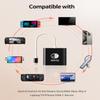 Docking Station for Switch/OLED/Steam Deck/ROG Ally/Legion GO/ROG Xbox Ally X/Laptop/Phone, Portable TV Dock with 4K@60Hz HDMI, 100W PD, USB 3.0 Port, Not for Switch 2(Black) view 3