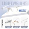 Perfectmiaoxuan Blue Light Blocking Glasses,Computer/Gaming/Screen Glasses for Women or MenAnti Blue Light & UV view 4