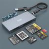 10Gbps XQD Card Reader - 8 in 1 Multi XQD Reader for Sony G/M Series, Lexar 2933x/1400x USB Mark XQD Card/CF/XD/MS/TF/SD Reader, USB C USB 3.0 Memory Card Reader for Windows/Mac OS/Linux/Android view 1