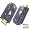 TeckyGem Wireless HDMI Transmitter and Receiver, 328FT/100M Wireless HDMI Extender [2.4/5GHz Dual-Band, Screen Rotatable] Plug & Play for Ultra HD Streaming to Monitor/Projector from Laptop/PC/TV Box view 1