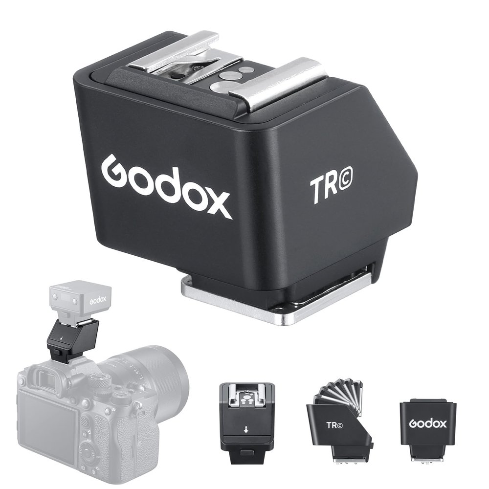 Godox TR-C TTL Hot Shoe Riser for Canon Camera, Hot Shoe Extender for Godox iT30Pro-C iT20-C iT22-C iM30 iM20 iM22 Mini Flash, 0-90 Tilt Adjustment, Raises Flash 30mm Height to Reduce Lens Shadow