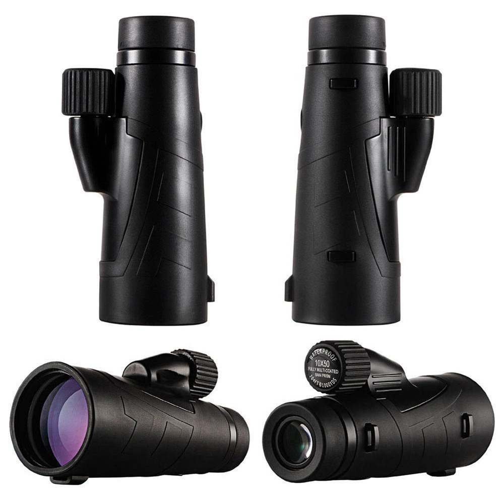 12X50 Waterproof High Power Prism Monoculars Scope Smartphone Holder Tripod Camping Hiking Travelling Sightseeing