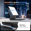 A2C Magic Keyboard Case for iPad Air 13 (M3 2025/M2 2024) & iPad Pro 12.9 (6th/5th/4th Gen), 11-Color Backlit Keyboard with Precision Glass Multi-Touch Trackpad, 135 Floating Cantilever Stand - Black view 3